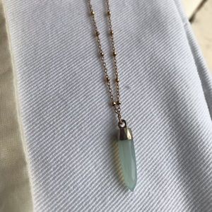 chalcedony strength pendant necklace by Naomi